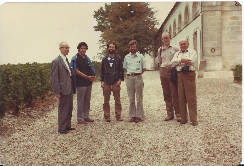 Richard Noyes, Miklós Orbán, Irving Epstein, Richard Field, Torben Sörensen, Endre Kőrös Meeting at the Rothchild Estate in Bordeaux (1981)