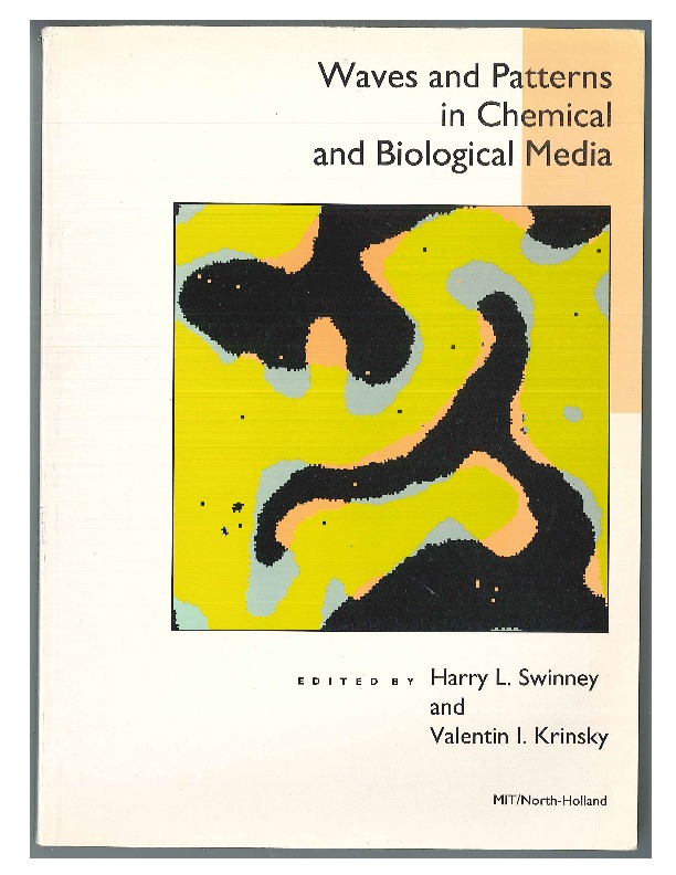 Cover page of the book "Waves and Patterns in Chemical and Biological Media" (1991)