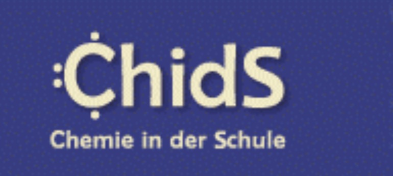 Logo der Webseite Chemie in der Schule an der Philipps-Universität Marburg.