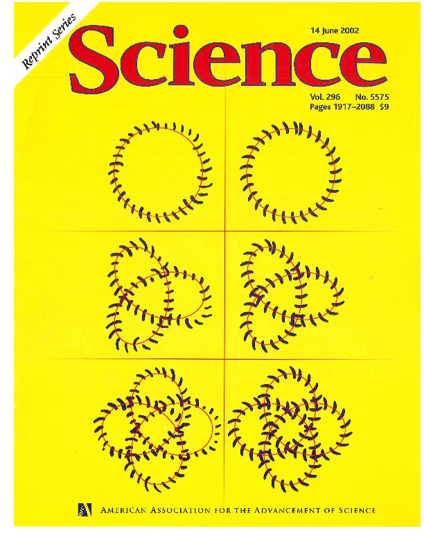 Cover Page of Science, Volume, 296, Issue 5575, 14 June 2002