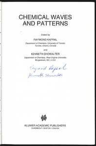 Signature of Raymond Kapral and Kenneth Showalter  in their 1995 book "Chemical  Waves and Patterns"