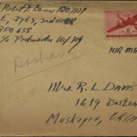 Robert D. Davis Letter from Dachau