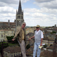 Patrick De Kepper and Anatol  Zhabotinsky in Saint-Émilion, France