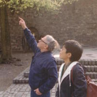Anatol Zhabotinsky and Tsuji at Altena Castle (1991)