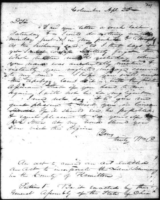 Letter of Apology and Amendment to the Charter