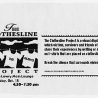 The Clothesline Project Flyer